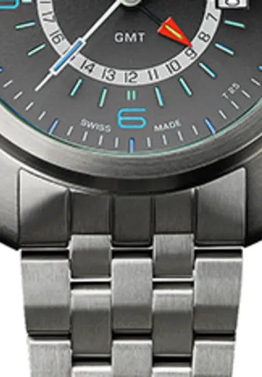 Traser H3 P59 Aurora GMT 107232 Herrenuhr Anthrazit • Trigalight Selbstleuchttechnologie • GMT-Funktion, Bild 8