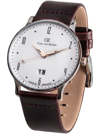 Carl von Zeyten Lenzkirch CVZ0019WH Herrenuhr Weiß • Mineralglas • Seiko-Quarzwerk