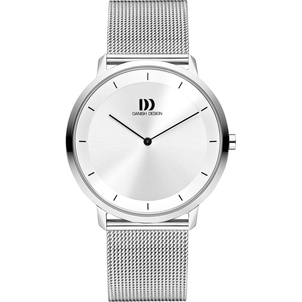 Danish Design Tidløs IQ62Q1258 Anholt Herren Armbanduhr Silber • Mineralglas • Mesh-Armband