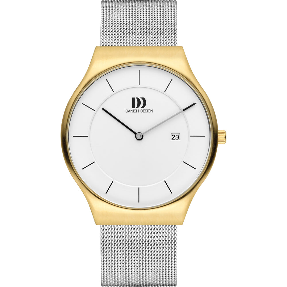 Danish Design Tidløs IQ65Q1259 Herren • Bicolor Edelstahl • Mineralglas