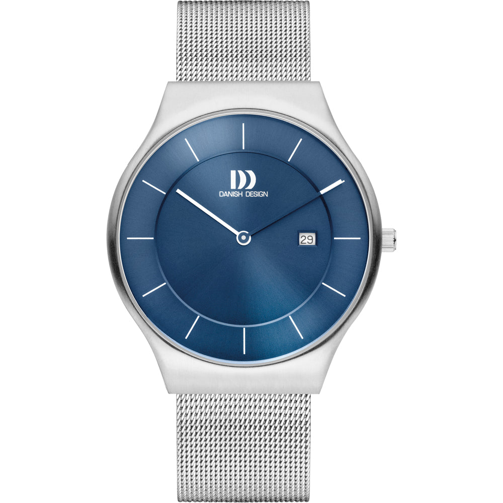 Danish Design Tidløs IQ68Q1259 Långeland Herrenuhr Blau • Mineralglas • Datumsanzeige
