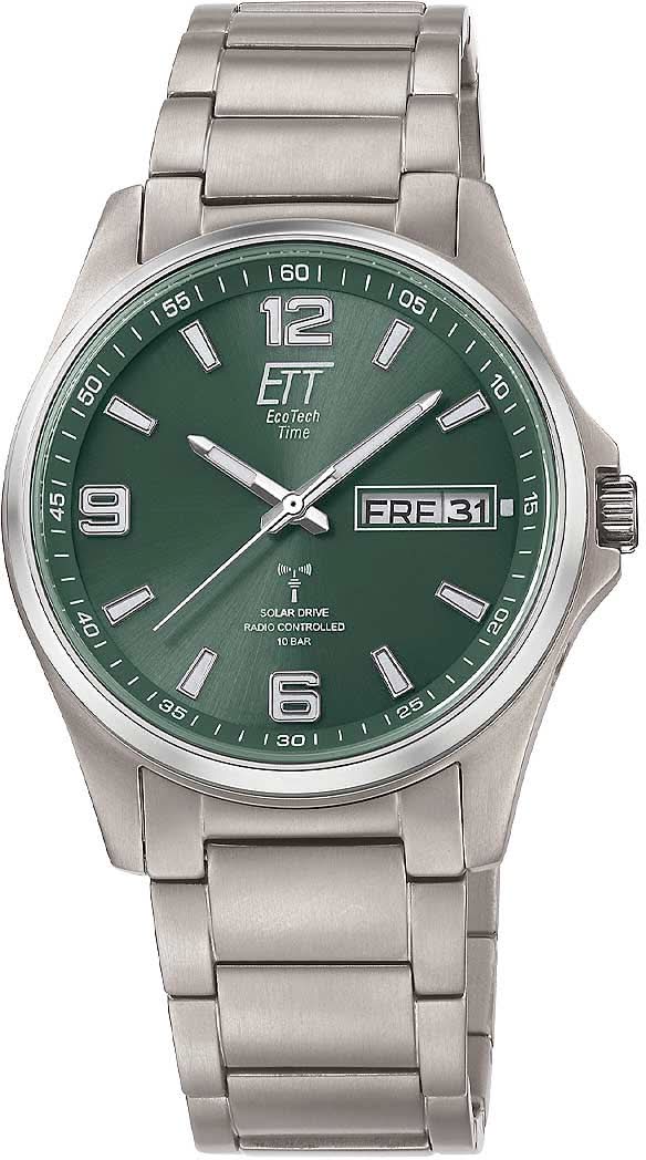 Eco Tech Time Chamonix EGT-11603-81M Men's Watch • Solar Radio Controlled • Titanium