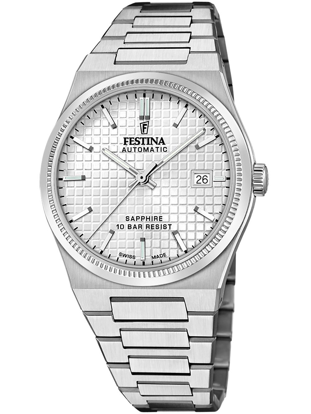 Festina Rivé F20028/1 Herrenuhr • Automatikwerk Swiss Made • Saphirglas