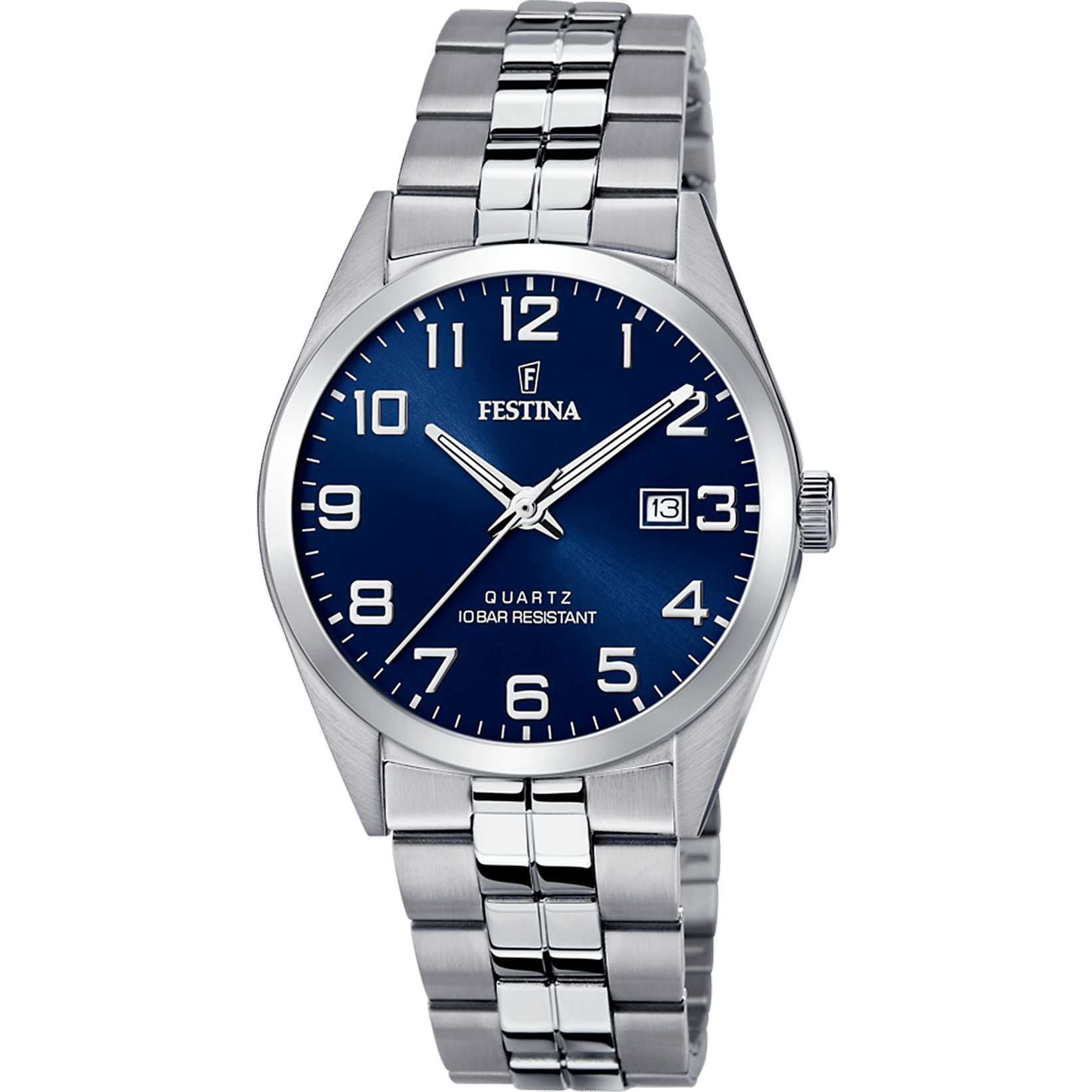 Festina Classics F20437/3 Herrenuhr Blau • Mineralglas • 10 ATM wasserdicht