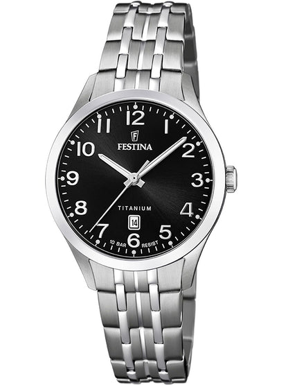 Festina Titanium F20468/3 Damen Armbanduhr • Mineralglas • 10 ATM wasserdicht