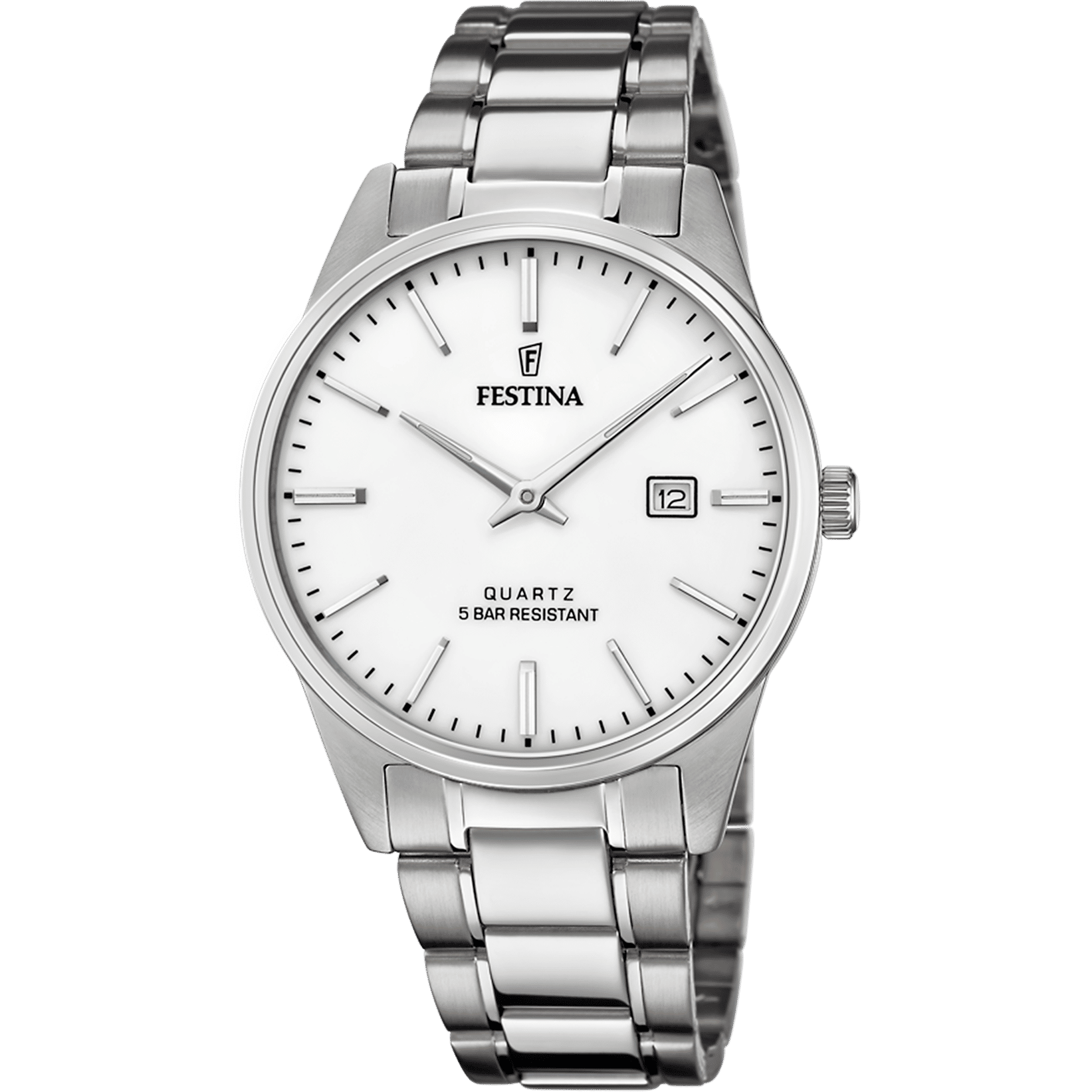 Festina Classics F20511/2 Herrenuhr Silber • Klassisches Quarzwerk • Edelstahlarmband