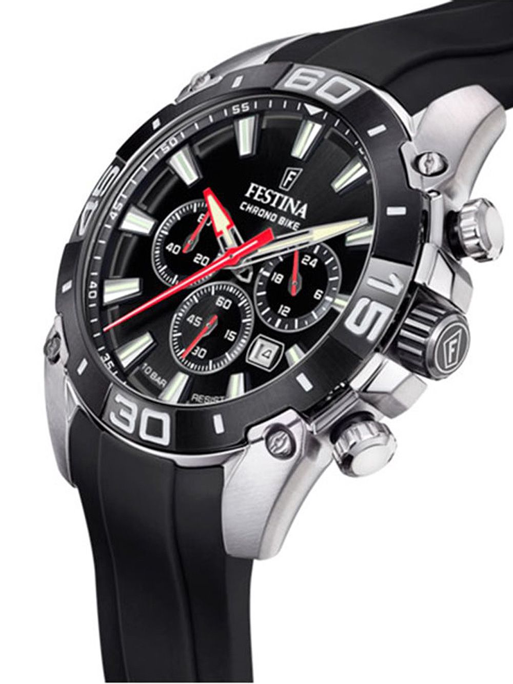 Festina Chrono Bike F20544/1 Herrenuhr Schwarz • Quarz-Chronograph • Mineralglas, Bild 2