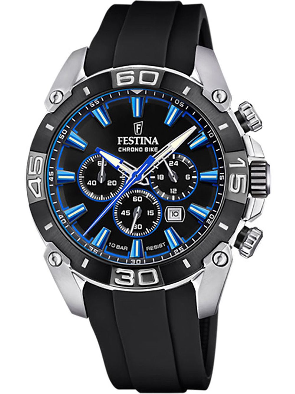 Festina Chrono Bike F20544/2 Herrenuhr Weiß • Chronograph • Mineralglas