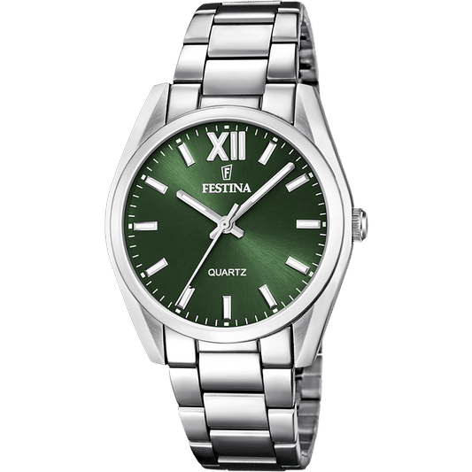 Festina Alegría F20622/4 Damenuhr Grün • Quarzwerk MIYOTA 2035 • 5 ATM Wasserdicht