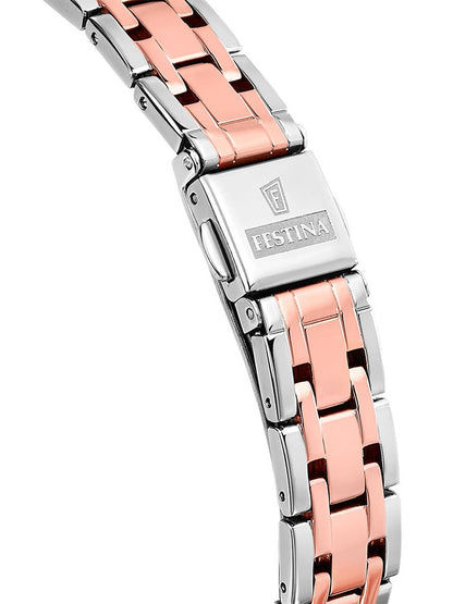 Festina Mademoiselle F20626/2 Damen Armbanduhr Roségold • Mineralglas • Quarzwerk, Bild 2