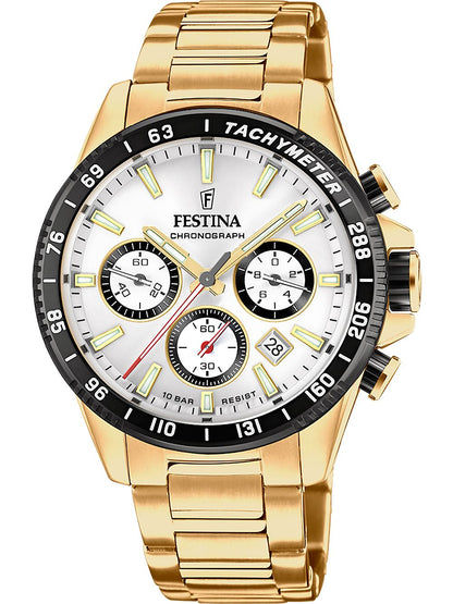 Festina Timeless Chronograph F20634/1 Herrenuhr Silber • Mineralglas • 10 ATM