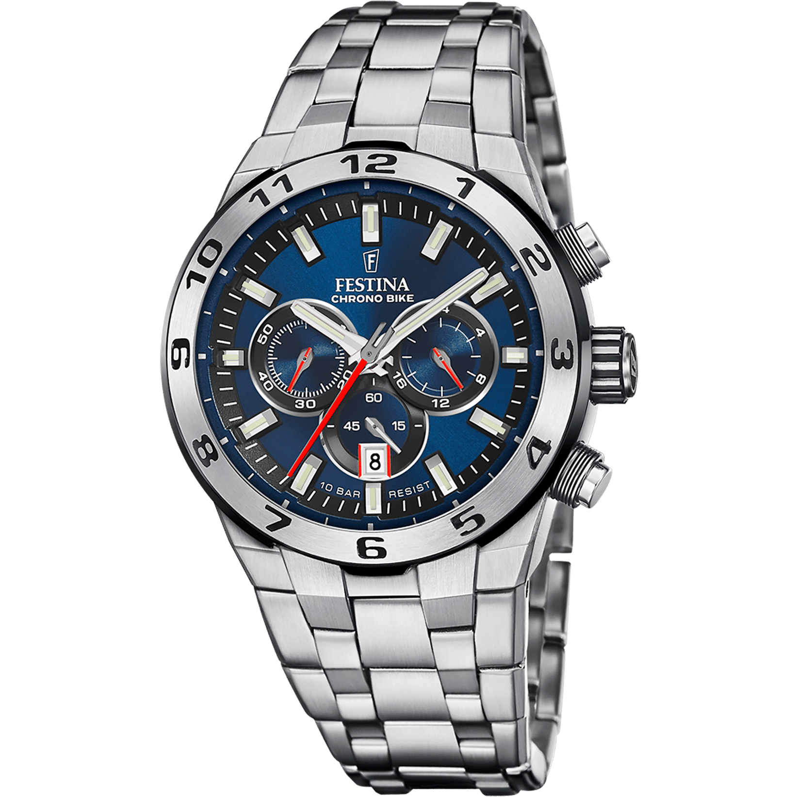 Festina Chrono Bike F20670/1 Herrenuhr Blau • Chronograph • 10 ATM