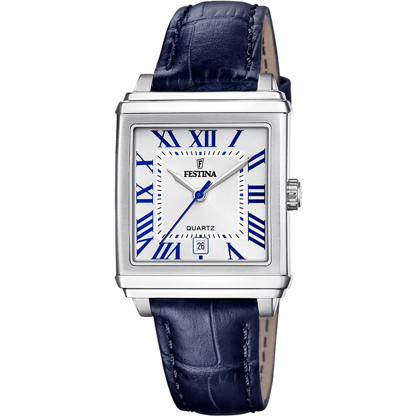 Festina F20682/2 Damenuhr Silber • Lederarmband • 5 ATM
