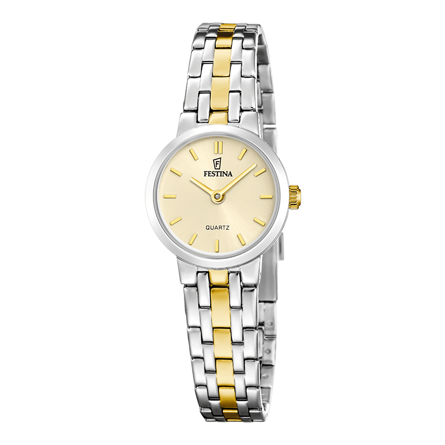 Festina Mademoiselle F20747/2 Damen Armbanduhr Gold • Edelstahlarmband • Elegantes Damenmodell