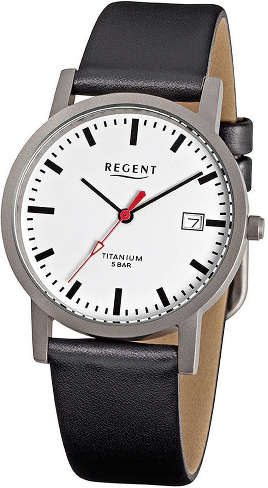 Ladies' watch titanium case, date display - Regent Model: F231