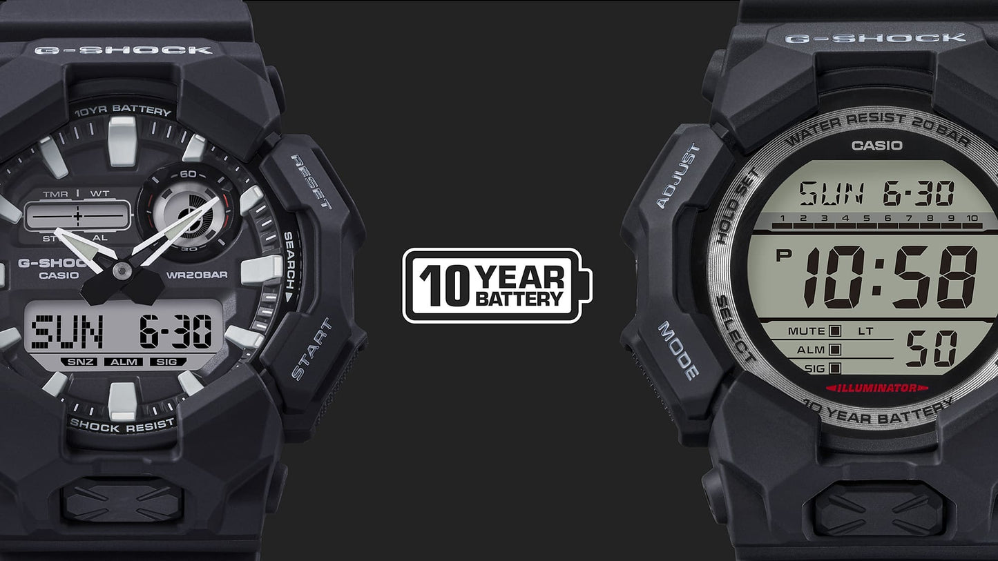 Casio GD-010-4ER Herren G-Shock Classic • Carbon Core Guard • 10 Jahre Batterie, Bild 8