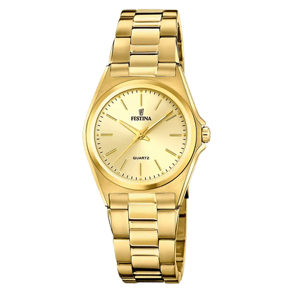 Festina Classics F20557/3 Damklocka Champagne • Mineralglas • Kvartsrörelse MIYOTA 2035