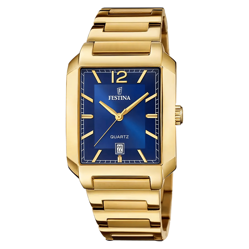 Festina Classics F20678/3 Herrklocka Blå • Mineralglas • Rostfritt Stålhölje