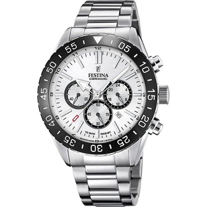 Festina Ceramic F20575/3 Men's Watch • Ceramic Bezel • Sapphire Crystal