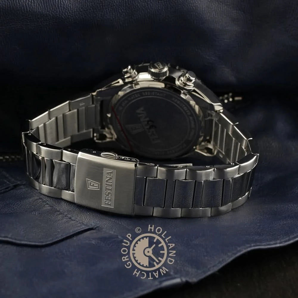 Festina Ceramic F20575/3 Men's Watch • Ceramic Bezel • Sapphire Crystal
