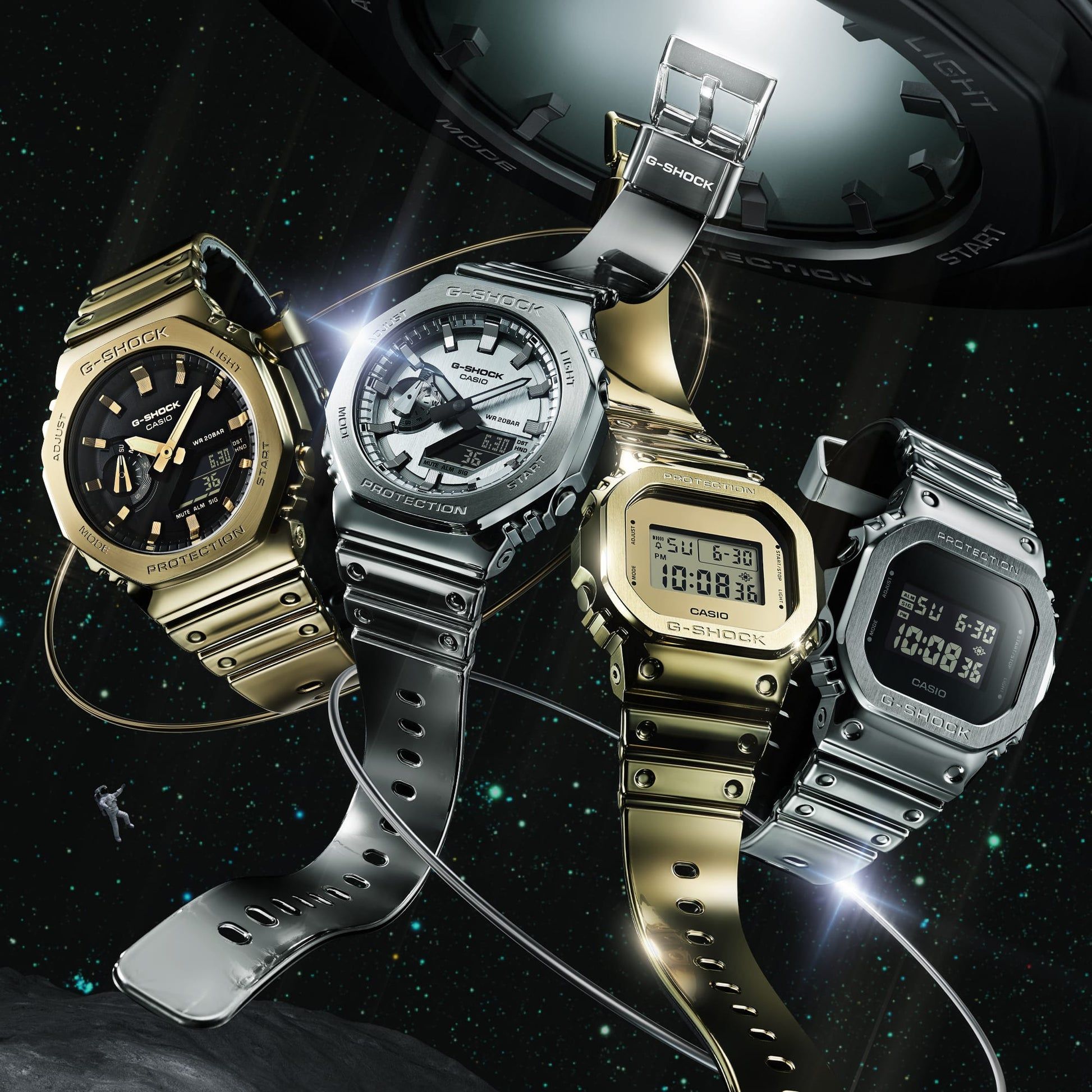 Casio GM-2100YMG-9AER G-Shock G-Steel Herren • Goldfarbene Metalllünette • Stoßfest &amp; wasserdicht, Bild 8