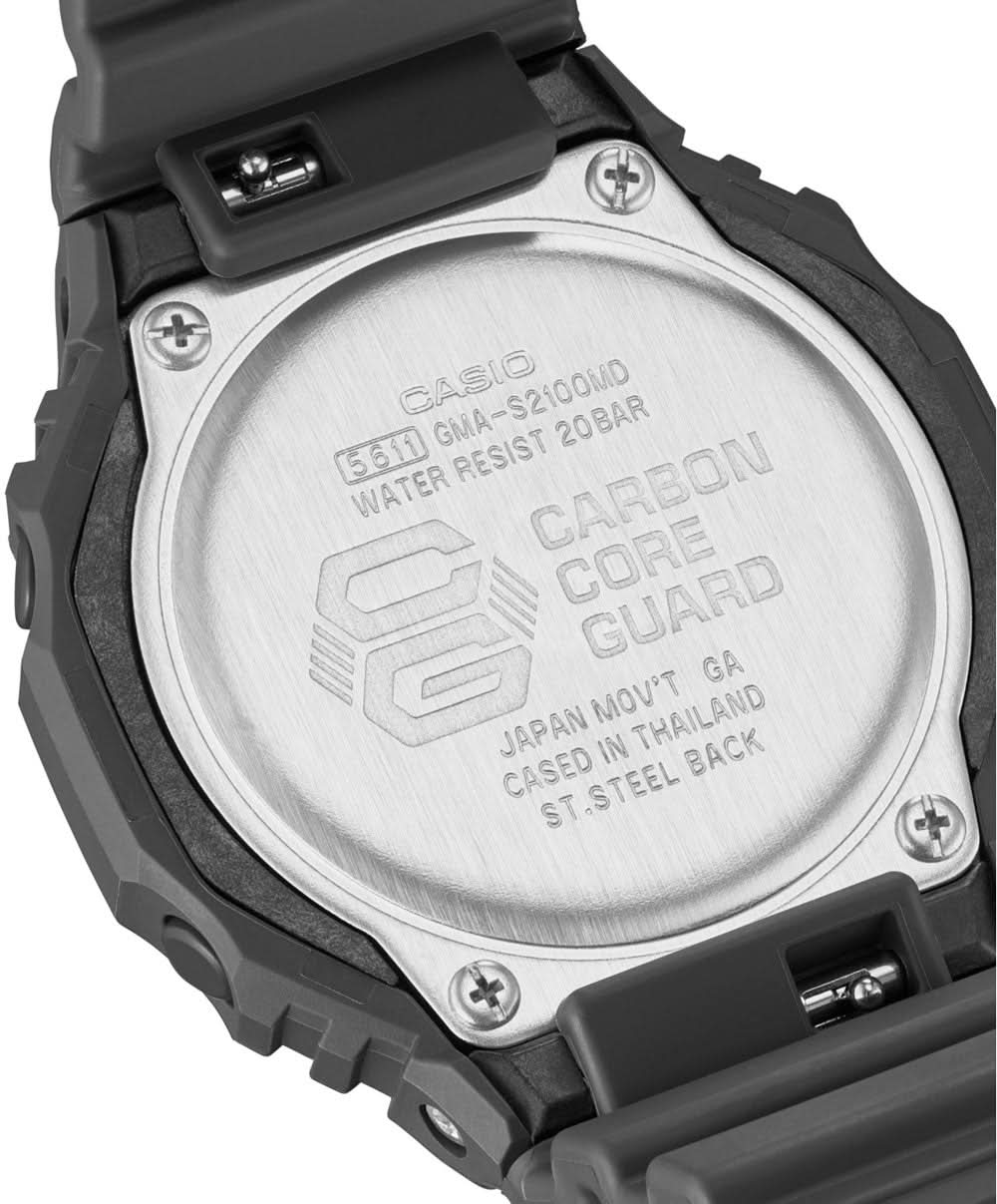 Casio G-Shock GMA-S2100MD-1AER Women's Watch • Extreme Shock Resistance • Elegant Metallic Design