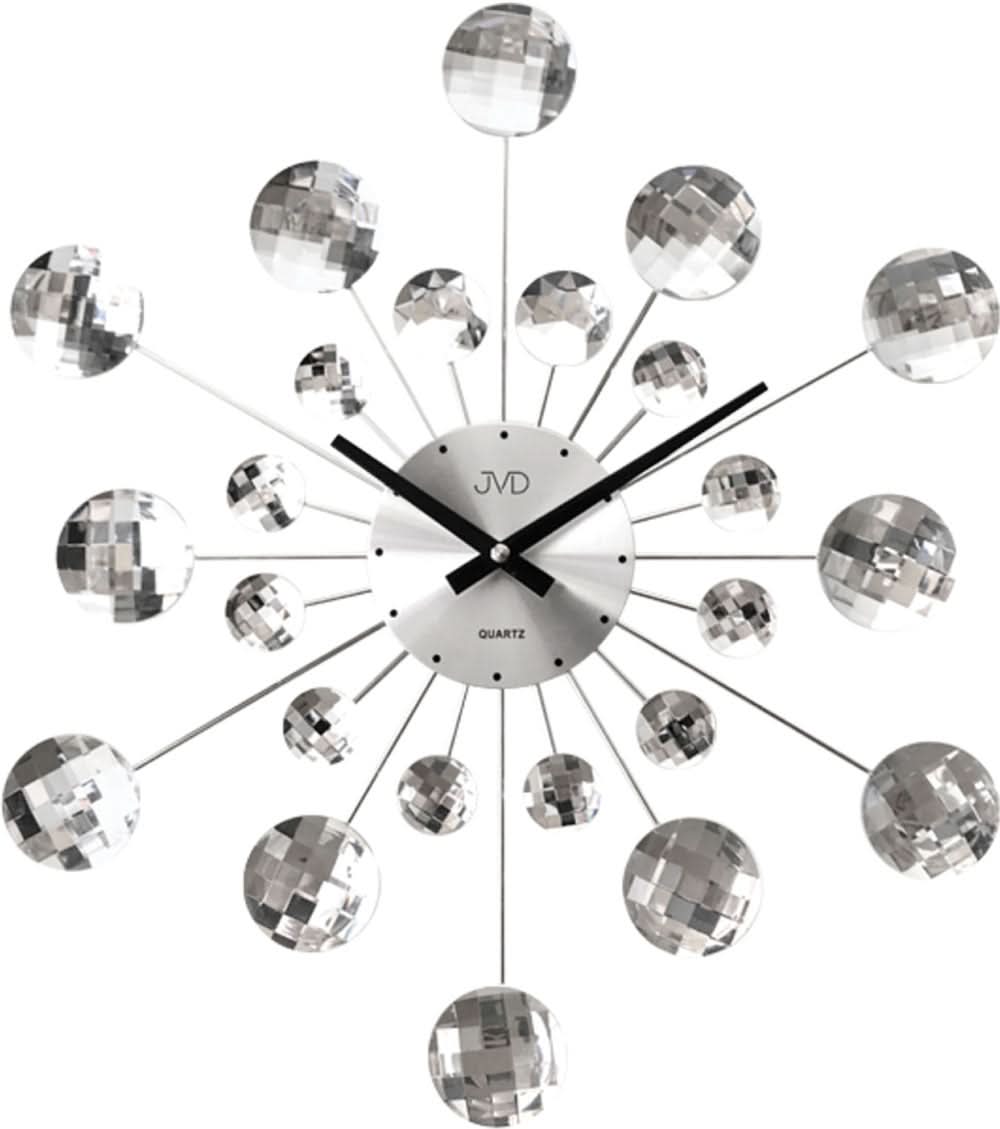 JVD Wall Clock 49 cm Ø Metal • Modern Design • Precise Quartz Movement