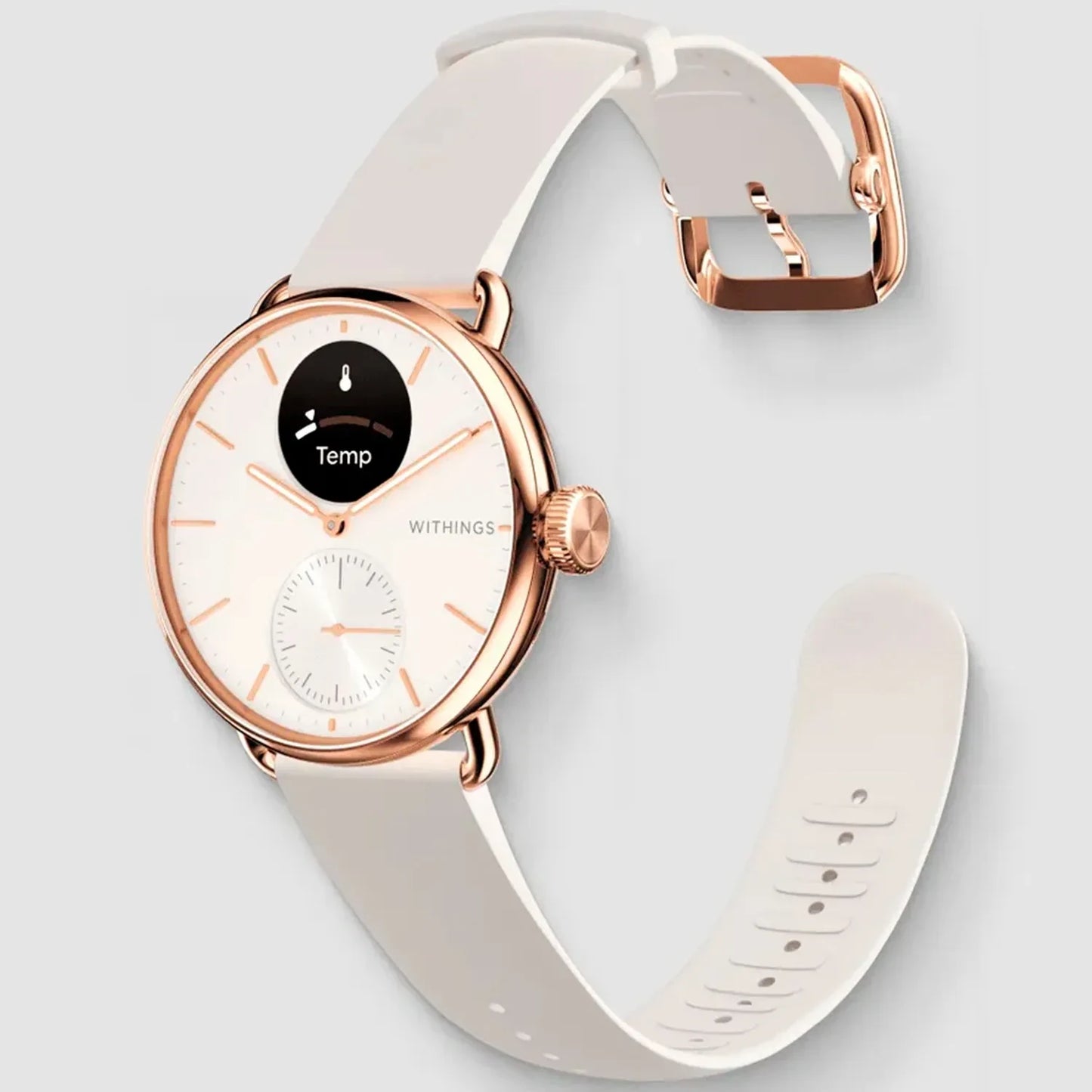 Withings ScanWatch 2 HWA10-MODEL 3-ALL Damen Armbanduhr Roségold • GPS und EKG • Gesundheitsüberwachung, Bild 3