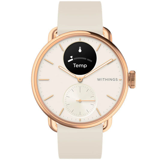 Withings ScanWatch 2 HWA10-MODEL 3-ALL Damen Armbanduhr Roségold • GPS und EKG • Gesundheitsüberwachung