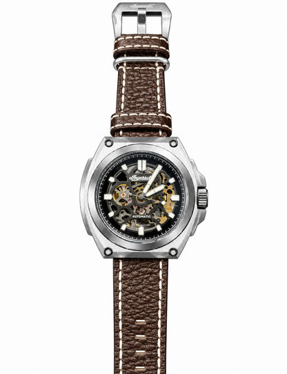Ingersoll The Motion I11702B Herren Automatik • Schwarzes Lederarmband • Mineralglas, Bild 2