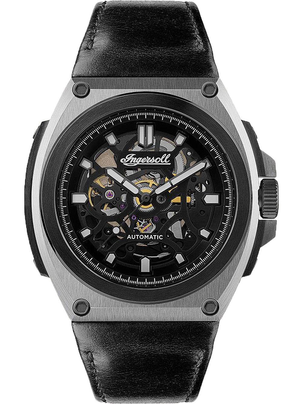Ingersoll The Motion I11702B Herren Automatik • Schwarzes Lederarmband • Mineralglas, Bild 5