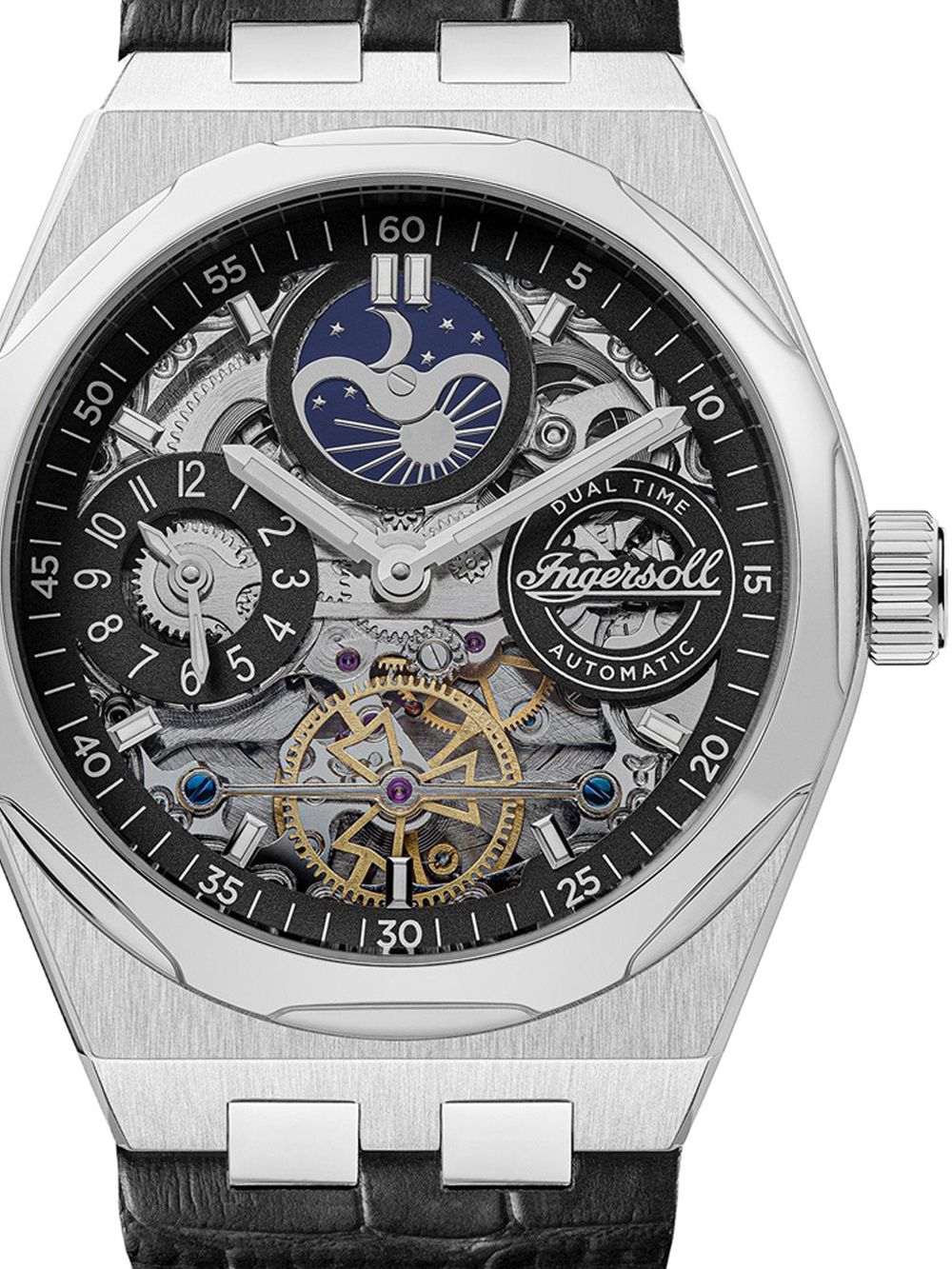 Ingersoll The Broadway I12903 Herren Armbanduhr • Automatikwerk • Dual Time