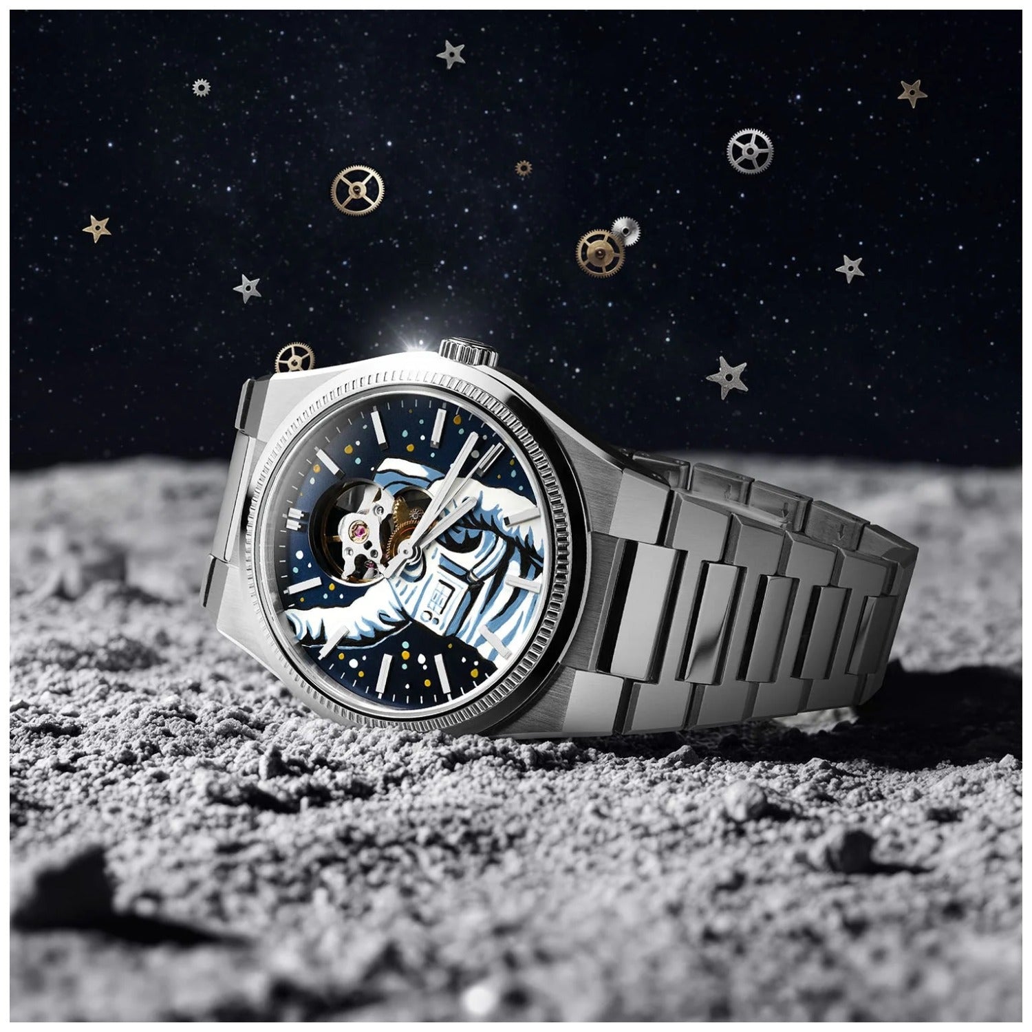 Festina x IFL Watches Astronaut F20053/2S Herren Armbanduhr • Handbemaltes Zifferblatt • Swiss Automatic, Bild 3