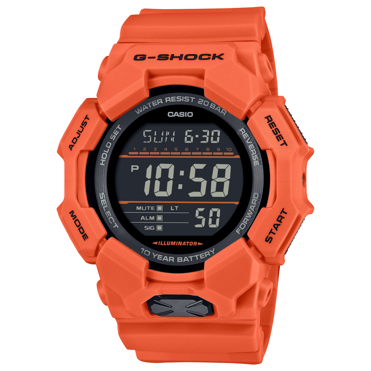 Casio GD-010-4ER Herren G-Shock Classic • Carbon Core Guard • 10 Jahre Batterie