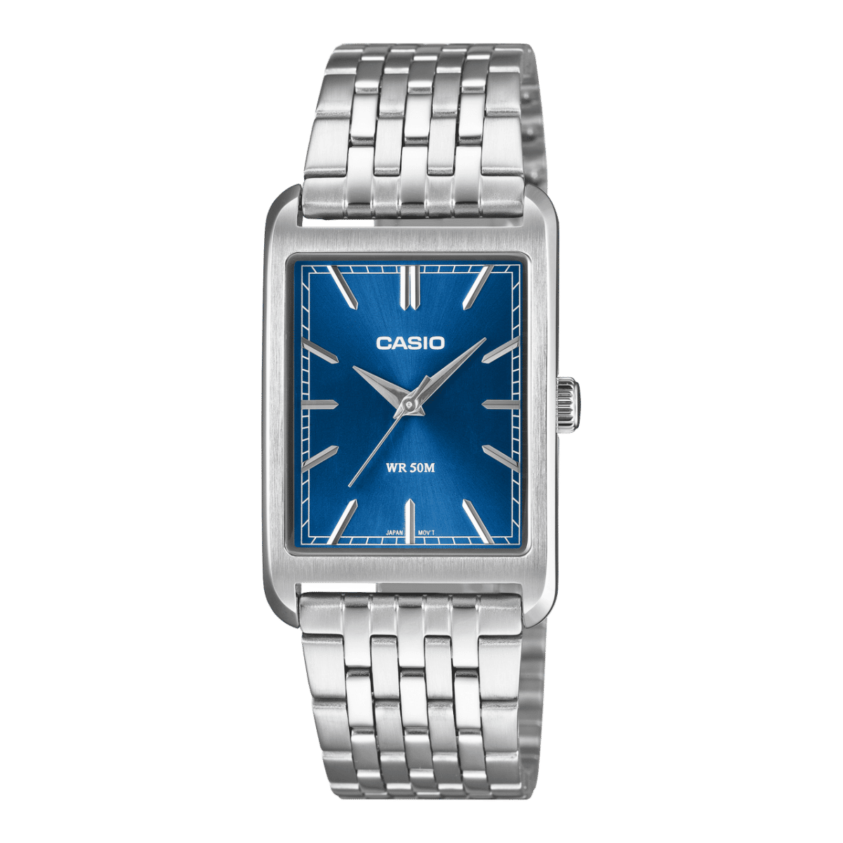 Casio MTP-B215D-2AVER Unisex Armbanduhr Blau • Mineralglas • 5 bar Wasserdicht