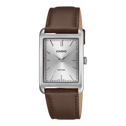 Casio Timeless MTP-B215L-7AVER Herrenuhr • Mineralglas • Echtlederarmband
