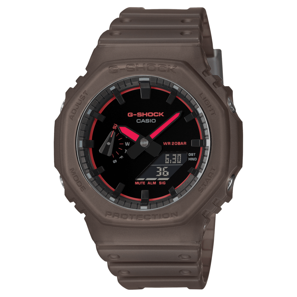 Casio G-Shock GA-2100K-5AER Herrenuhr • Carbon Core Guard • Analog-Digital