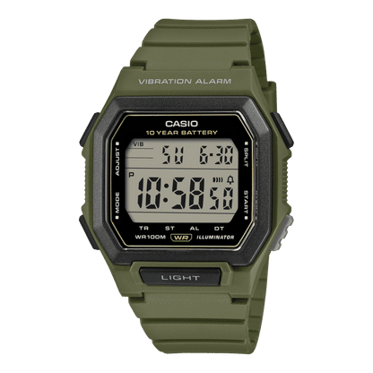 Casio Timeless W-738H-3AVEF Herrenuhr • Vibrationsalarm • 10 Bar Wasserdicht
