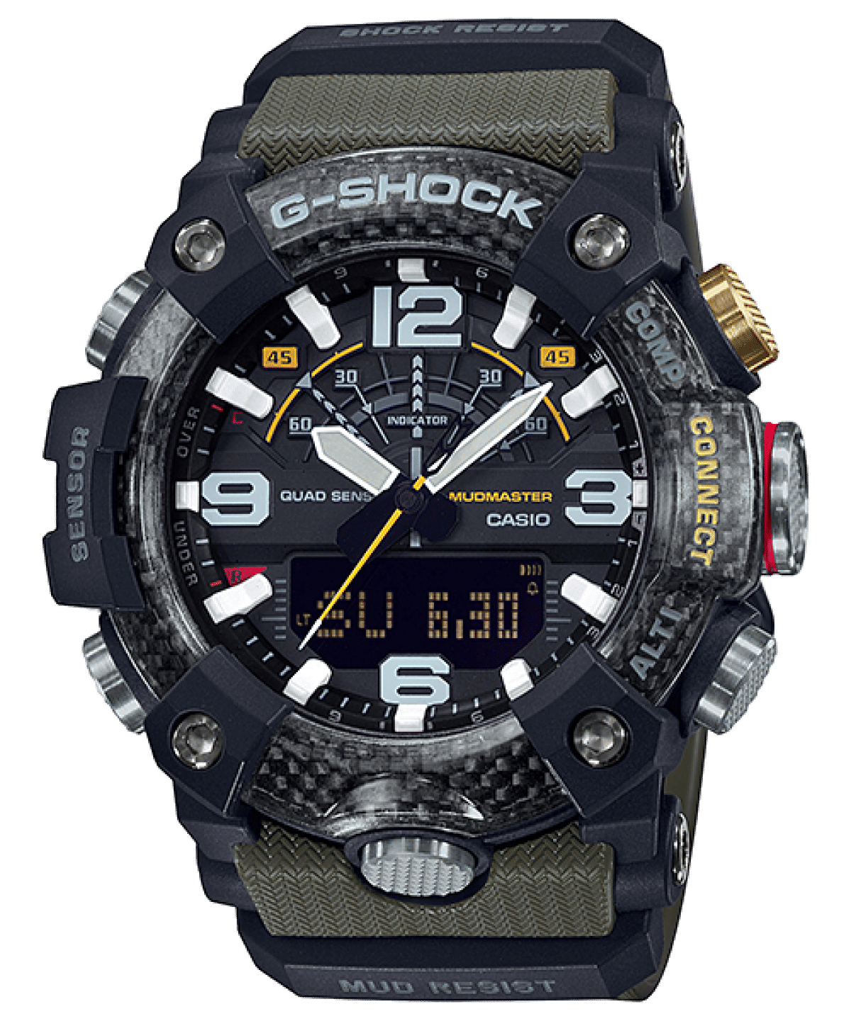 Casio G-Shock Mudmaster GG-B100-1A3ER Herren • Quad-Sensor-Technologie • Carbon Core Guard