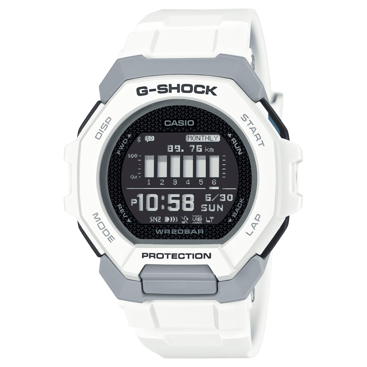 Casio GBD-300-7ER Herrenuhr G-Shock Classic • Bluetooth-Trainingscomputer • Mineralglas