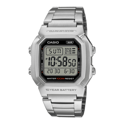 Casio Timeless W-800HD-1AVEF Herren Armbanduhr Silber • 100 m Wasserdichtigkeit • 10 Jahre Batterie