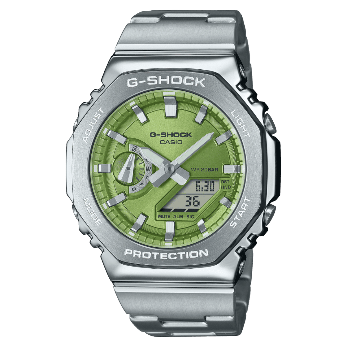 Casio GM-2110D-3AER G-Shock G-Steel Herren • Metallarmband & Lünette • 20 bar wasserdicht