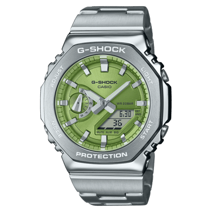 Casio GM-2110D-3AER G-Shock G-Steel Herren • Metallarmband & Lünette • 20 bar wasserdicht