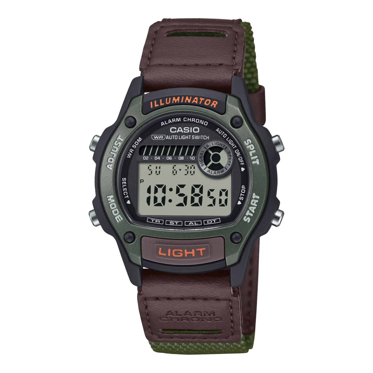 Casio W-220HF-3AVEF Damen Armbanduhr • Alarm-Chronograph • Digitale Weltzeit