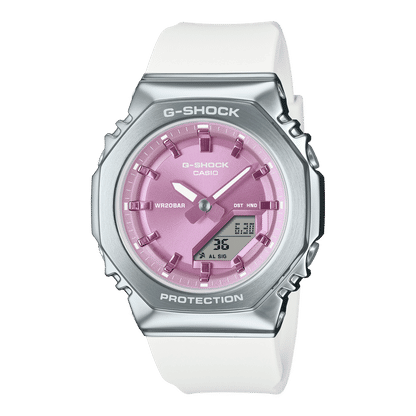 Casio GM-S2110-7A6ER Damen G-Shock GM-S-Serie Armbanduhr Lila • Mineralglas • 20 bar wasserdicht