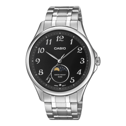 Casio Timeless MTP-M110D-1AVER Herrenuhr • Mondphasen-Anzeige • Mineralglas
