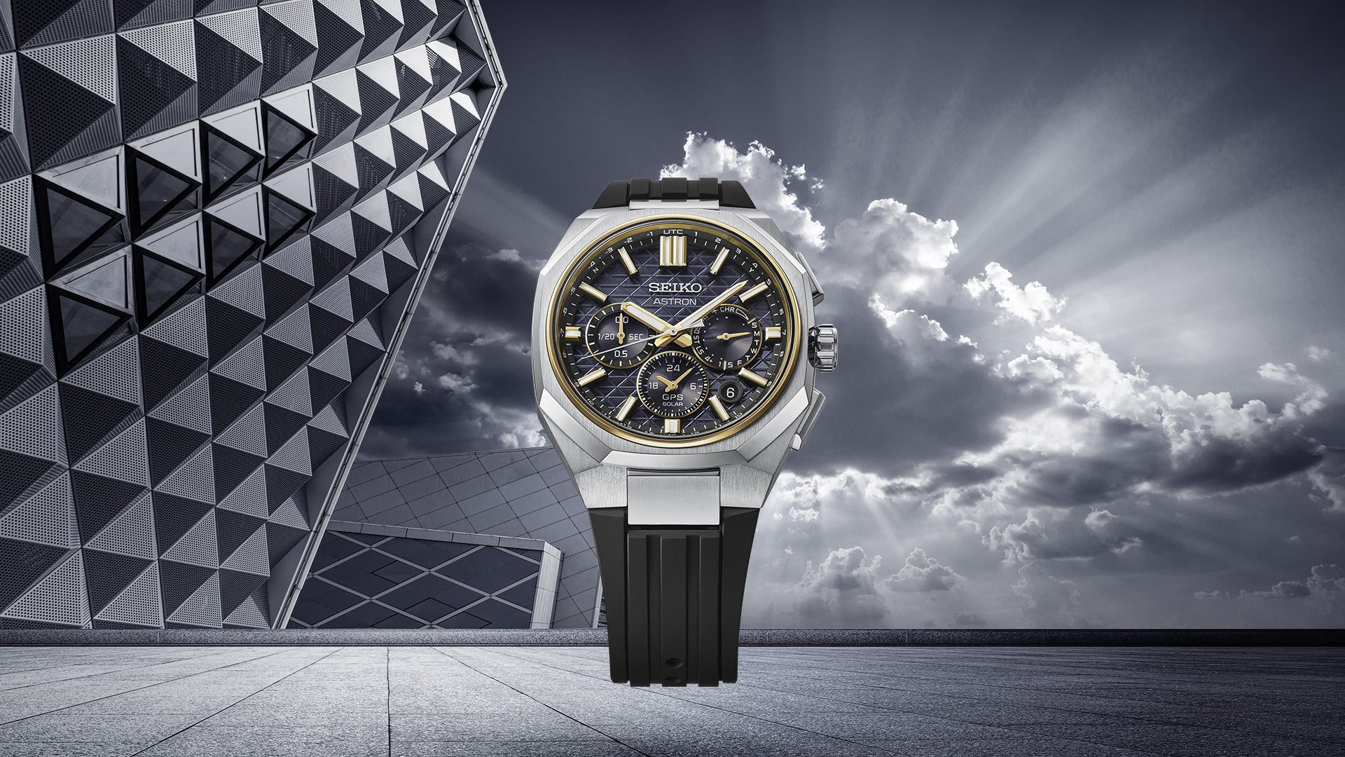 Seiko Astron HAB003J1 Herrenuhr Bicolor • GPS Solar • Saphirglas, Bild 2
