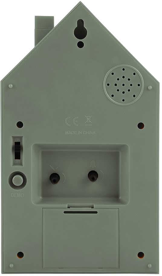 Karlsson Modern Cuckoo Alarm Clock 20x12x6 cm Plastic • Quartz movement • Cuckoo call