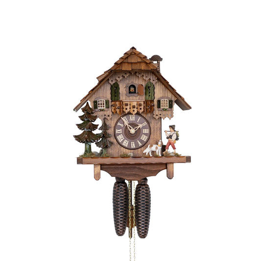 Rombach & Haas Tradition 3465 Wall Clock Wood (dark) • Mechanical 8-Day Movement • Hand-Carved Black Forest Cuckoo Clock