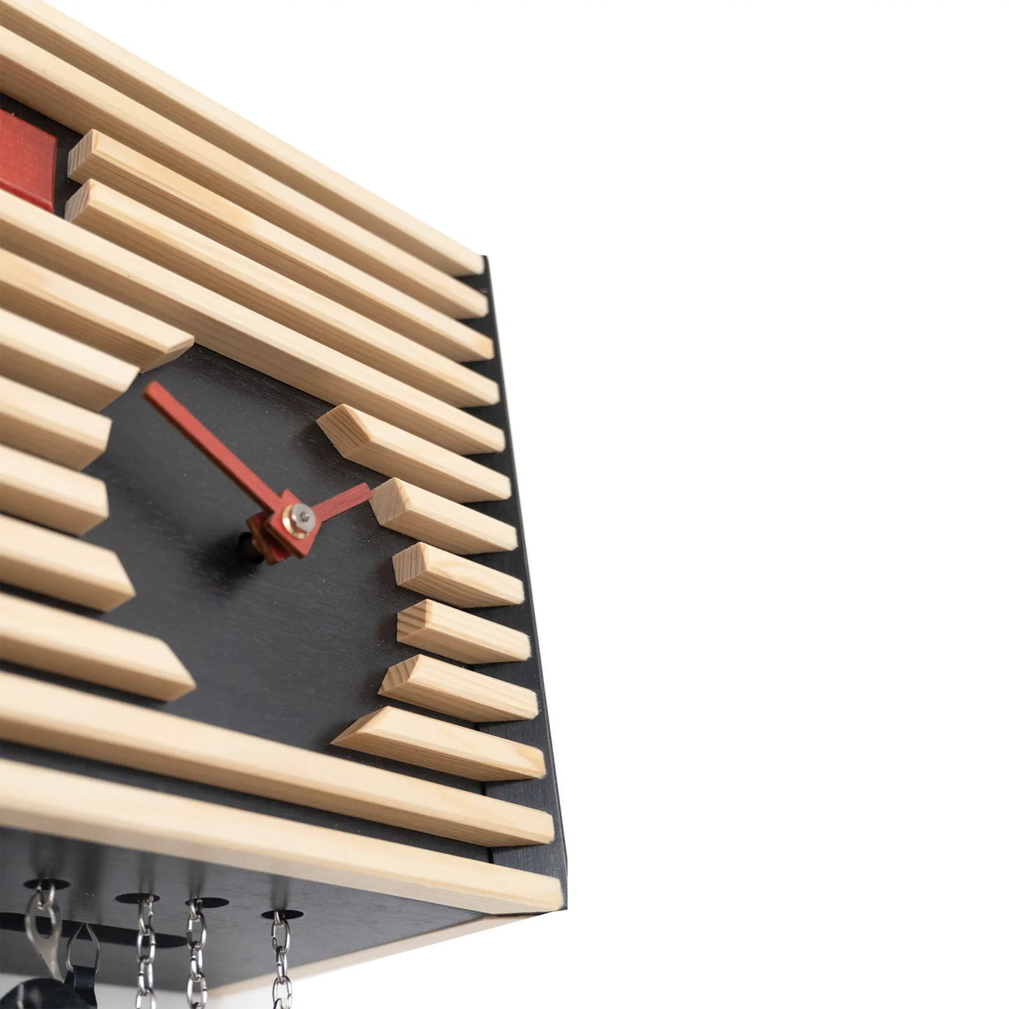 Rombach & Haas BAUHAUS CS34-2 Väggur Svart • Mekaniskt 8-dagarsverk • Original Schwarzwald-gökur